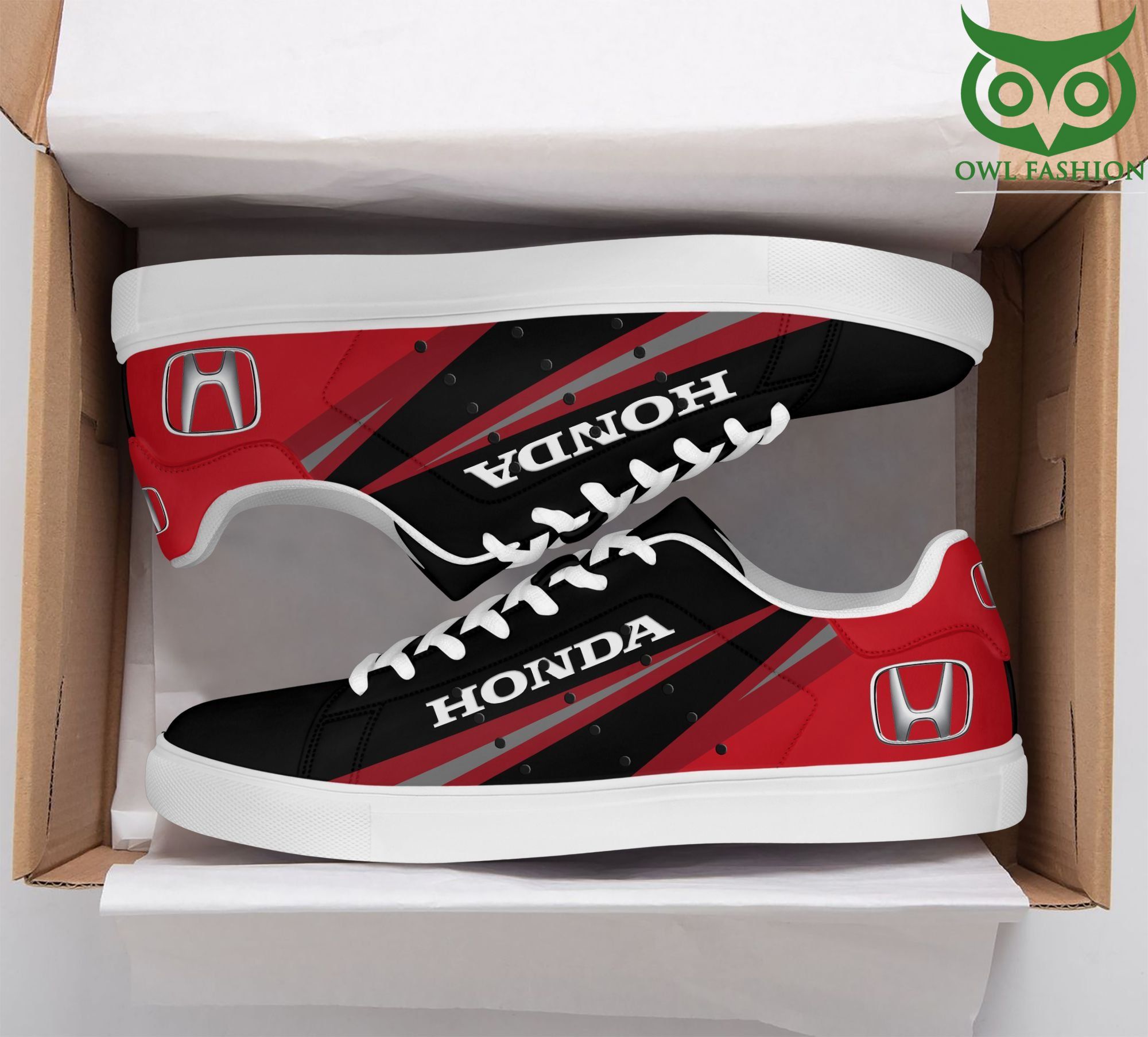 26 SPECIAL Honda red and black Stan Smith Shoes