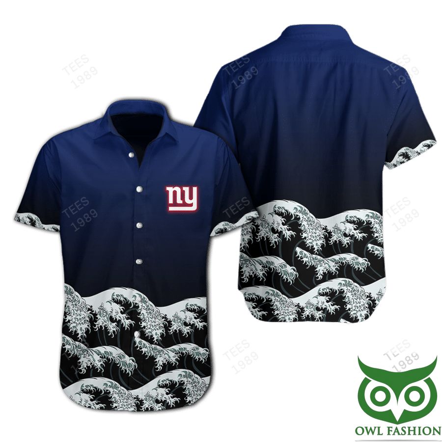 NFL New York Giants Waves Hawaiian Shirt 