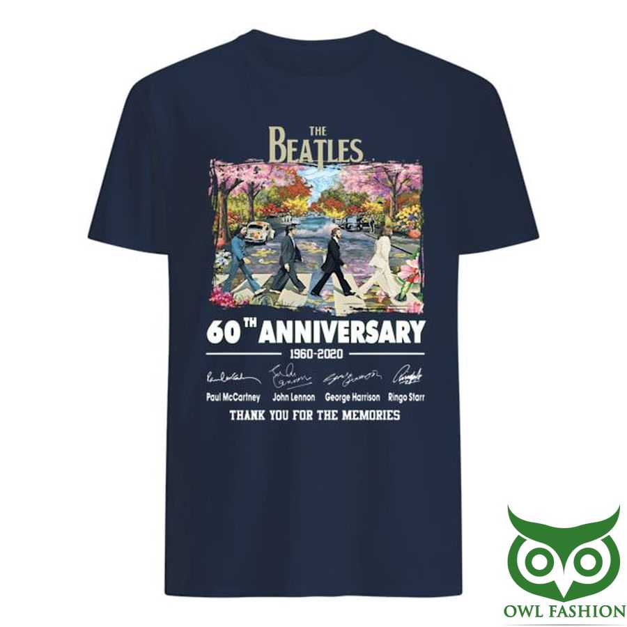 The Beatles 60th anniversary thank you for the memories 3D T-shirt