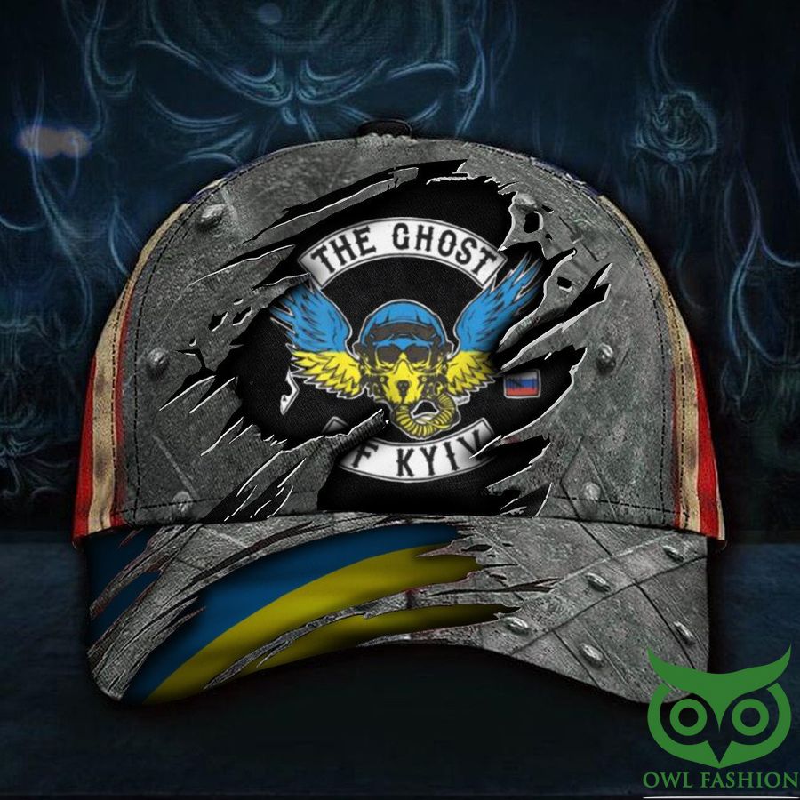 The Ghost Of Kyiv Hat USA Support Stand With Ukraine Classic Cap