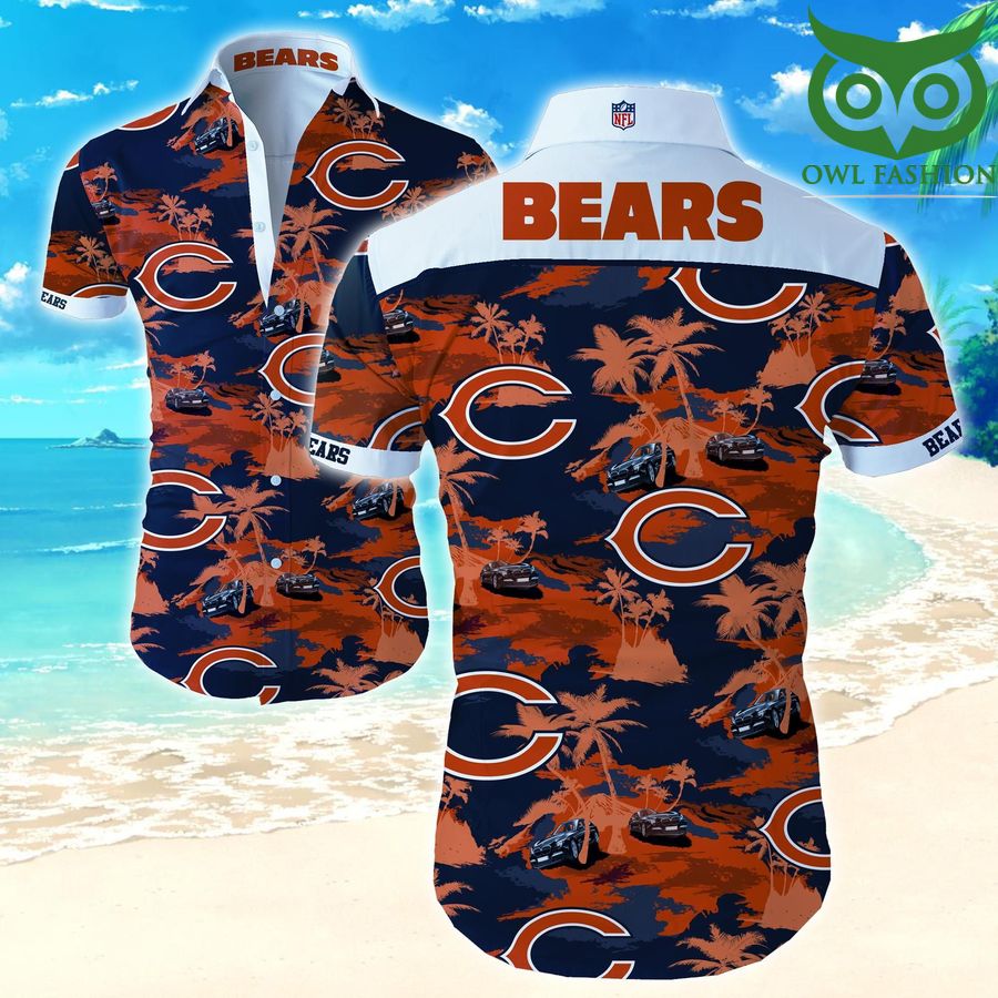 Nfl Chicago Bears Hawaiian Shirt short sleeve summer wear
