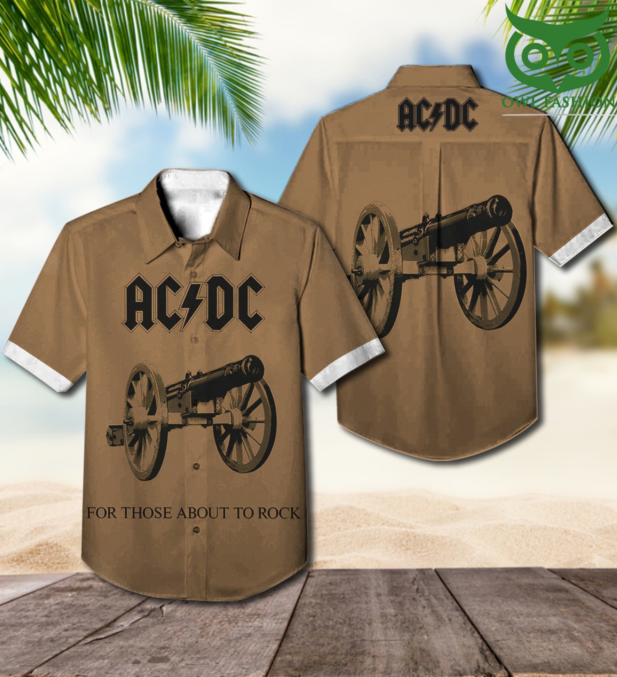 ACDC For those about to rock 3D Hawaiian Shirt