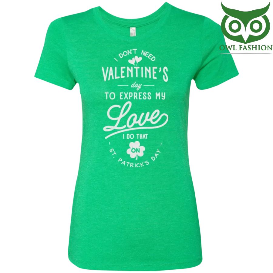 Valentines Day Womens Triblend mint green color T-Shirt