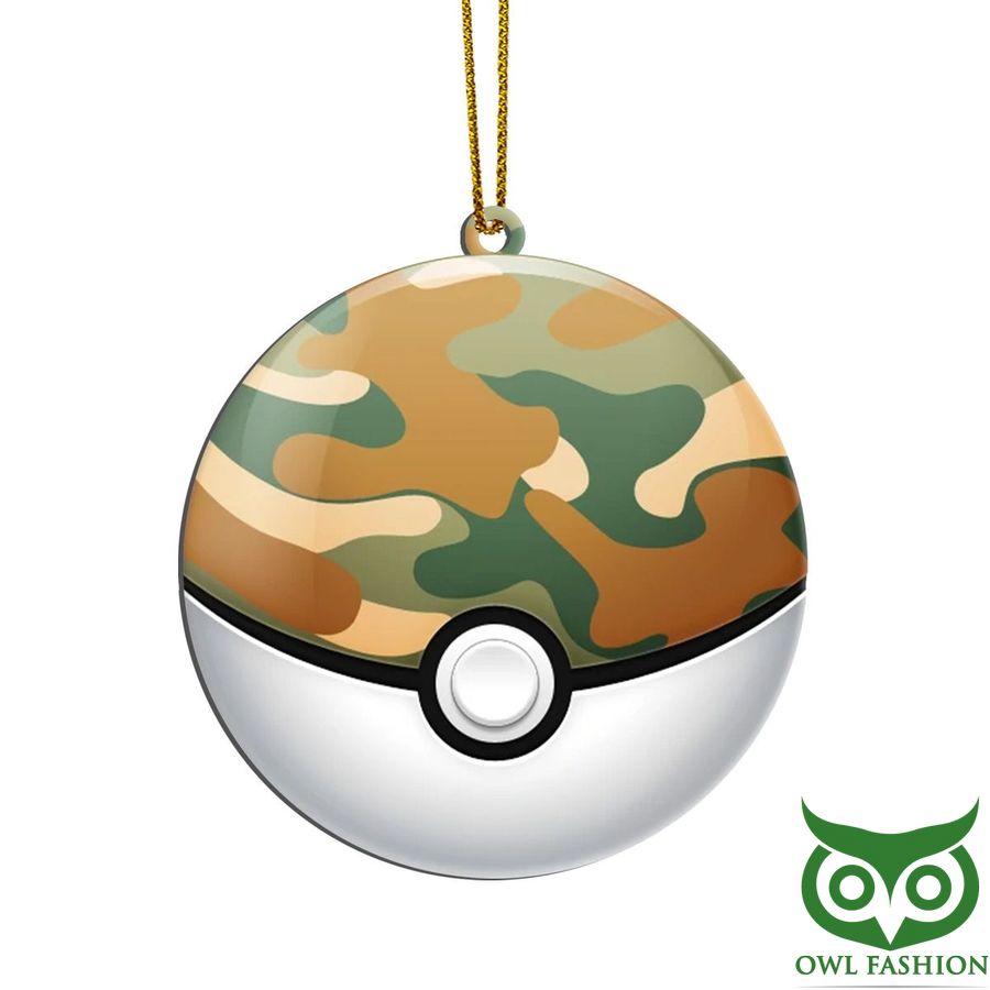 Gearhumans 3D Anime Pokemon Safari Ball Custom Plastic Ornament