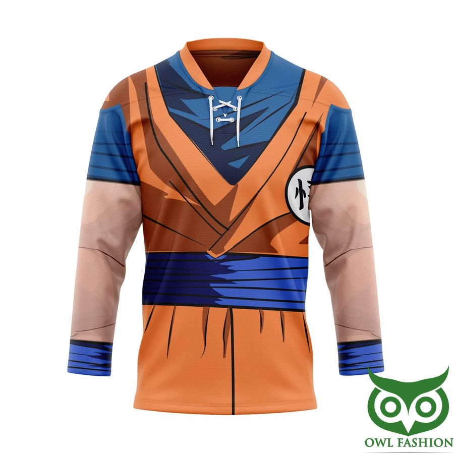 73 3D Son Goku Dragon Ball Custom Hockey Jersey