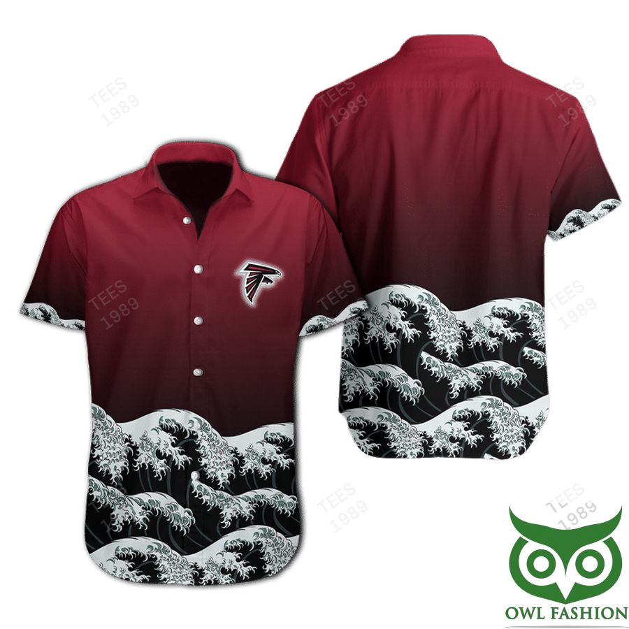 26 NFL Atlanta Falcons Waves Hawaiian Shirt