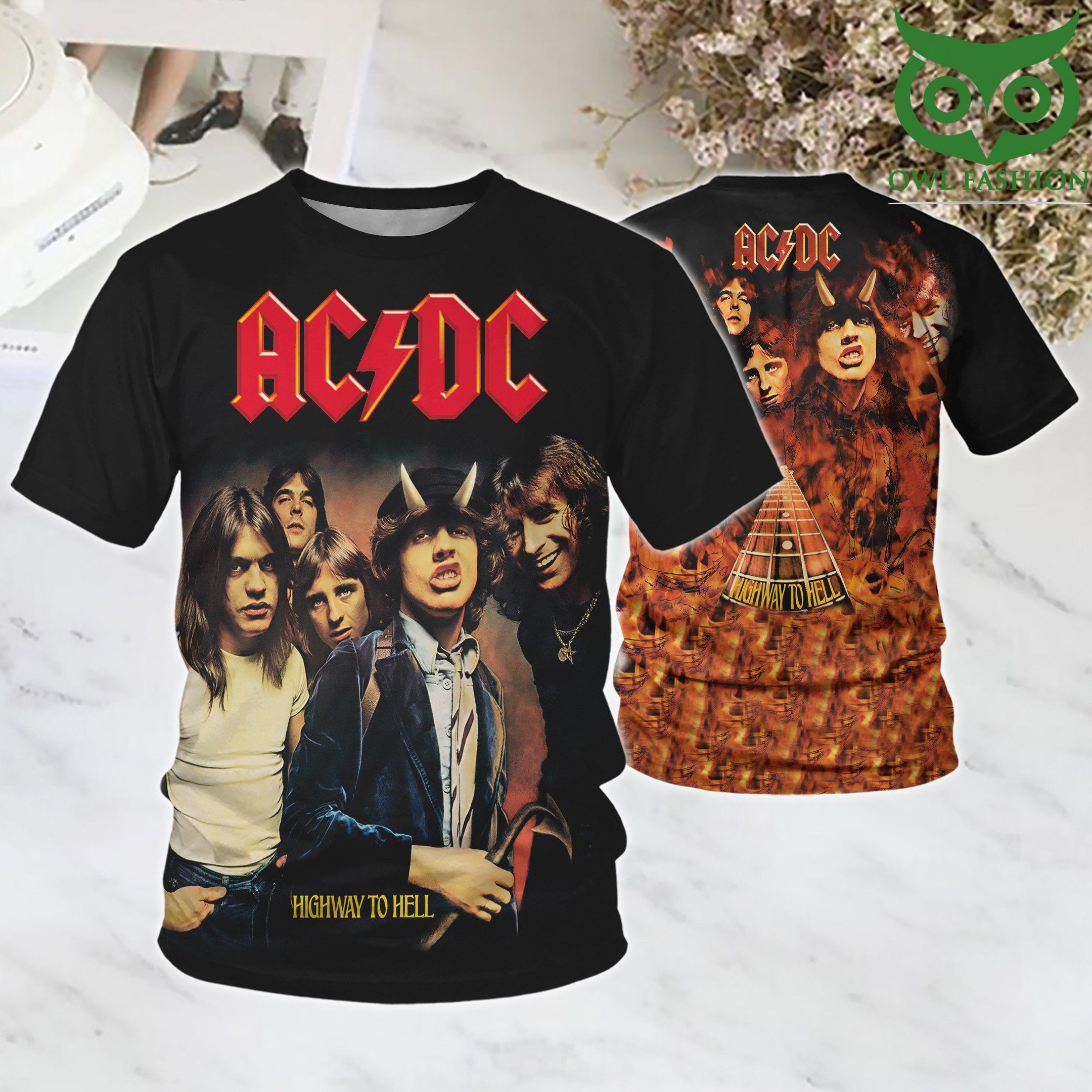 ACDC Highway to hell 3D T-Shirt