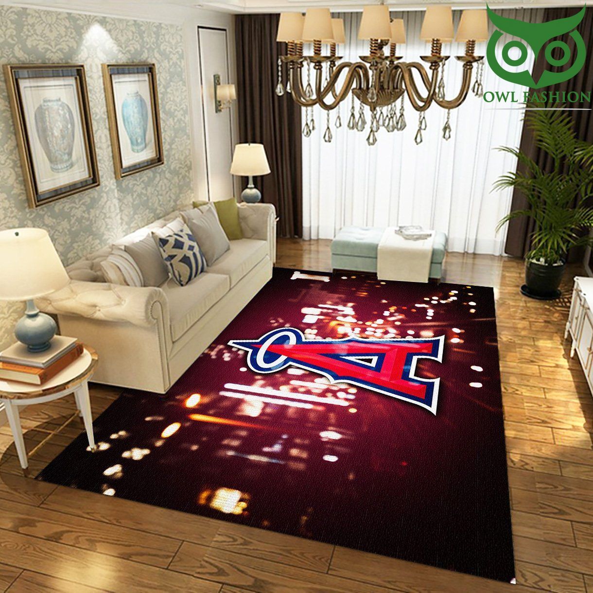 Los Angeles Angels Area Carpet Rug Floor Decor
