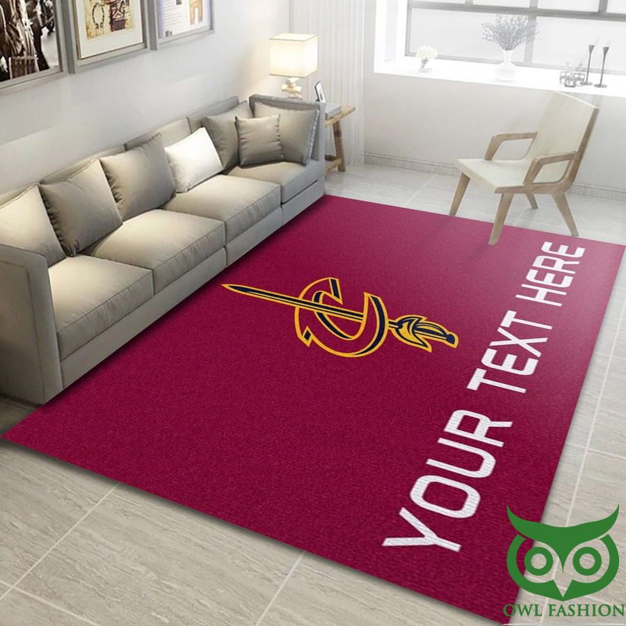 Customized Cleveland Cavaliers Team Logo NBA Red Carpet Rug