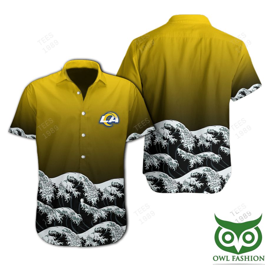 NFL Los Angeles Rams Waves Hawaiian Shirt 