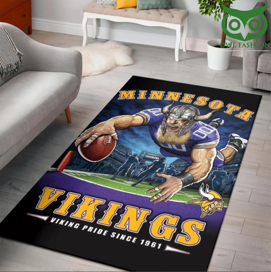 Minnesota Vikings Viking Pride Since 1961 Nfl carpet rug