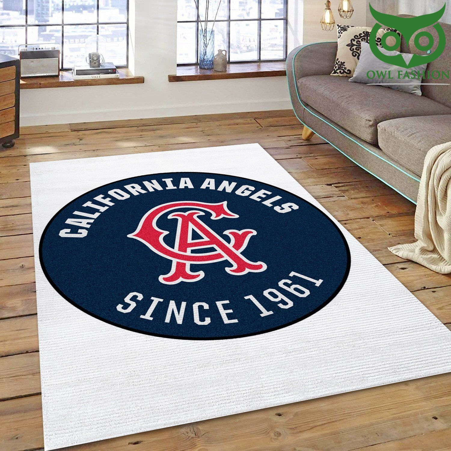 MLB Los Angeles Angels 1961 Area carpet rug Home and floor Decoration