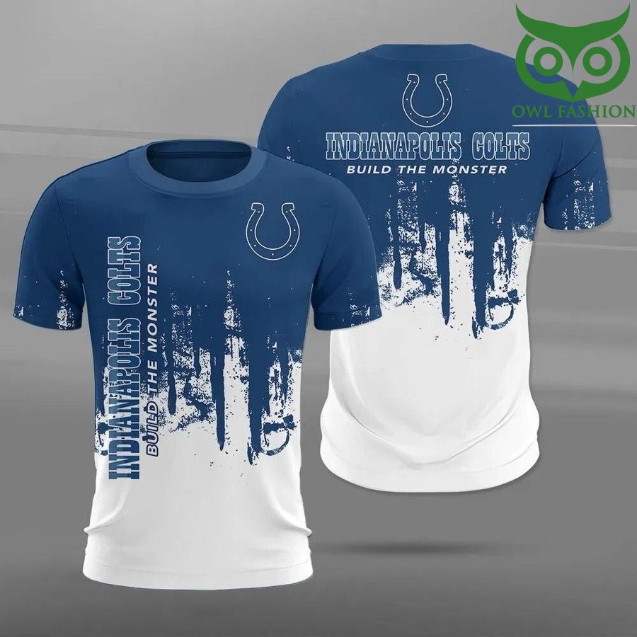 NFL Indianapolis colts build the monster Paint Forest Casual 3D t-shirt