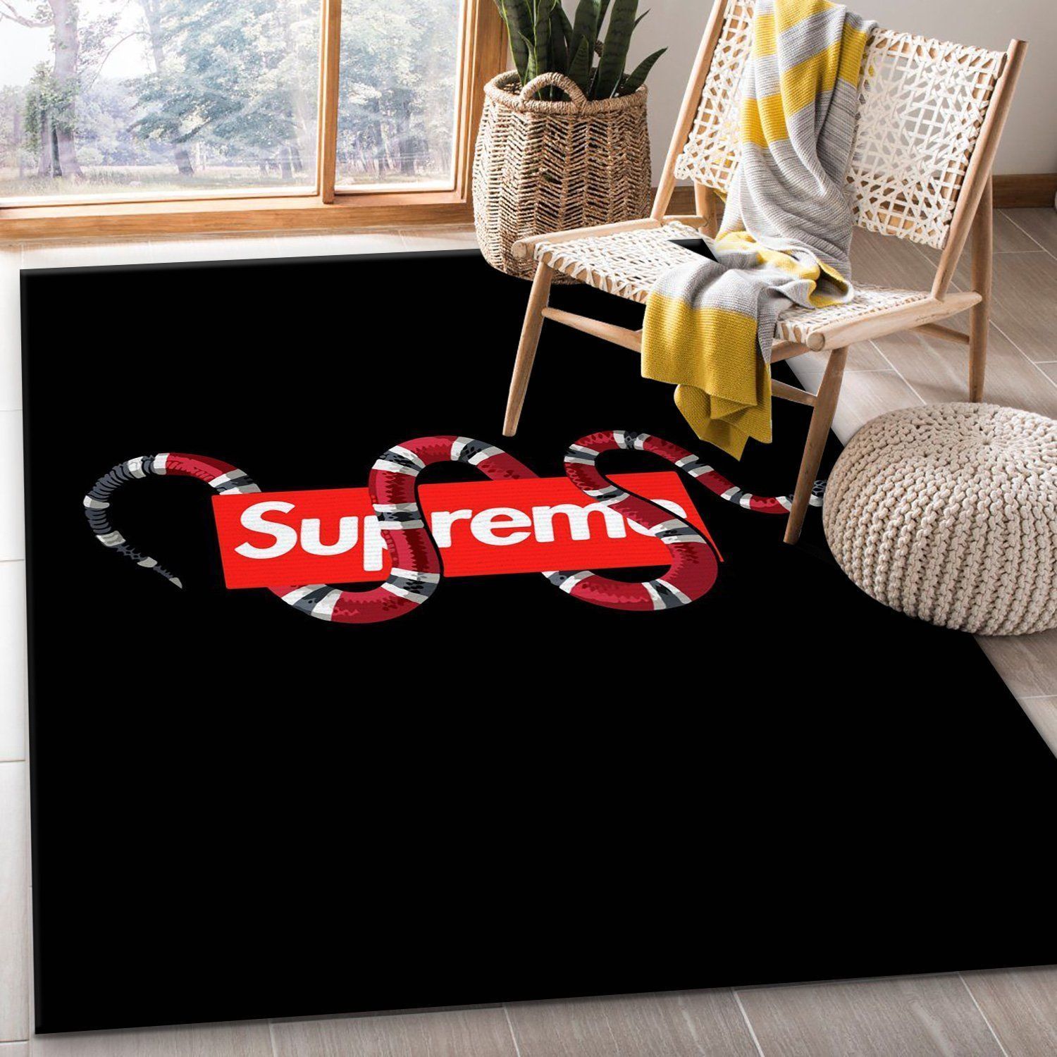 Supreme X Gucci Area Floor home decoration carpet rug