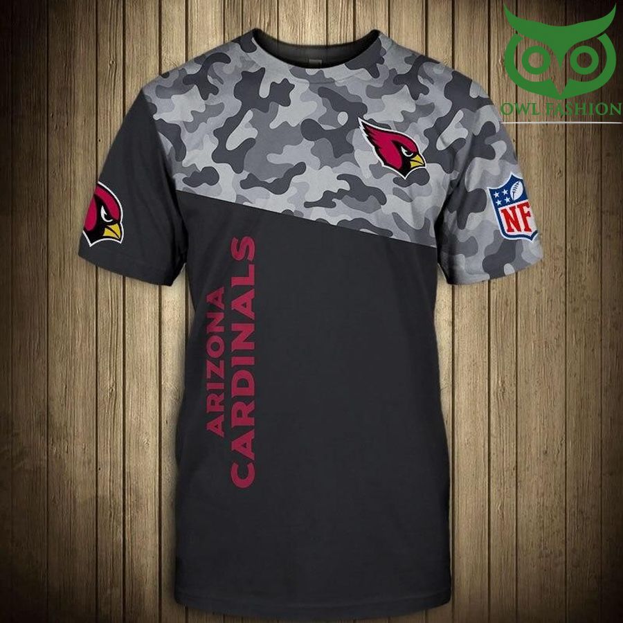 NFL Arizona Cardinals camo style logo Regular Mens Short Sleeve T-Shirt