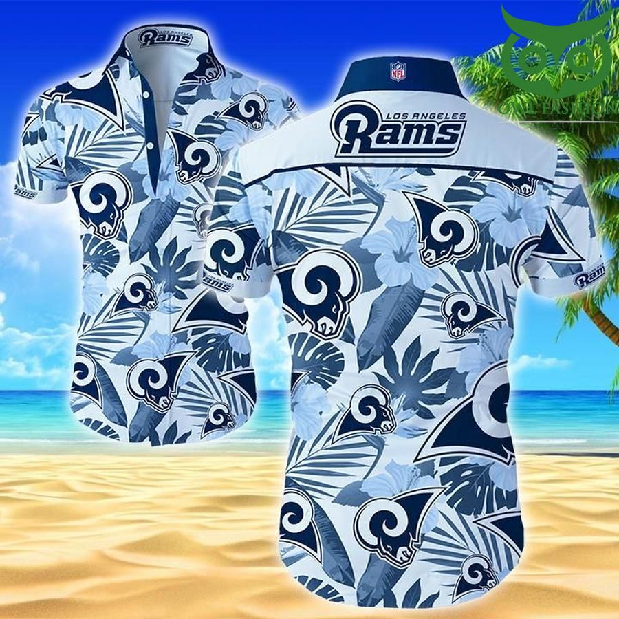 Nfl Los Angeles Rams Classic Premium Hawaiian Shirt short sleeve summer wear