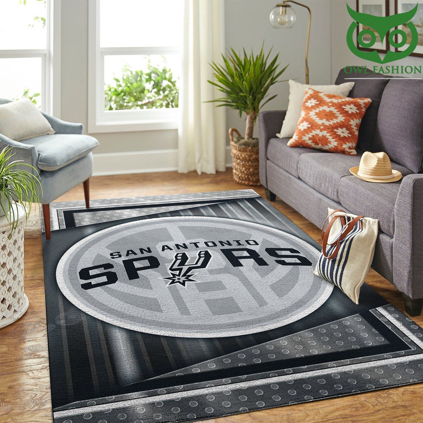 San Antonio Spurs Nba Team Logo Style Nice room decorate floor carpet rug 