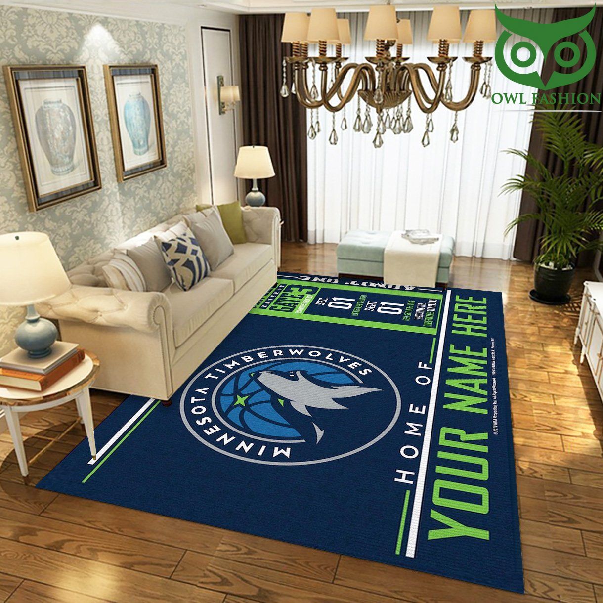 Minnesota Timberwolves Wincraft Personalized Nba Art carpet rug limited edition