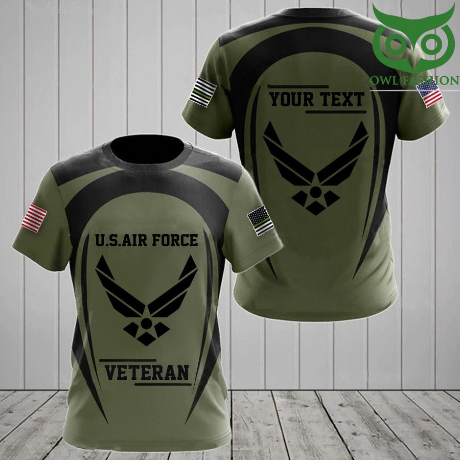 Personalized US Air Force Veteran Shirt USA Military Pride T-Shirt Gifts For Air Force Veterans