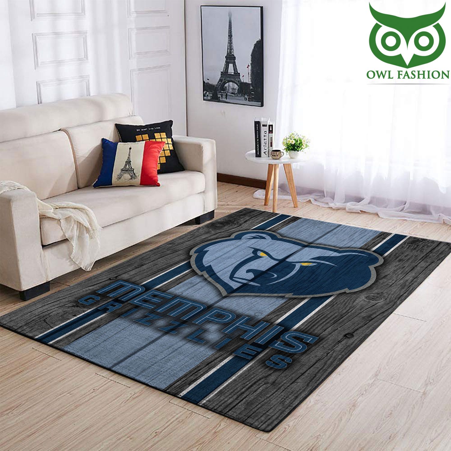 Memphis Grizzlies Nba Team Logo Wooden Style Nice home decor carpet rug 
