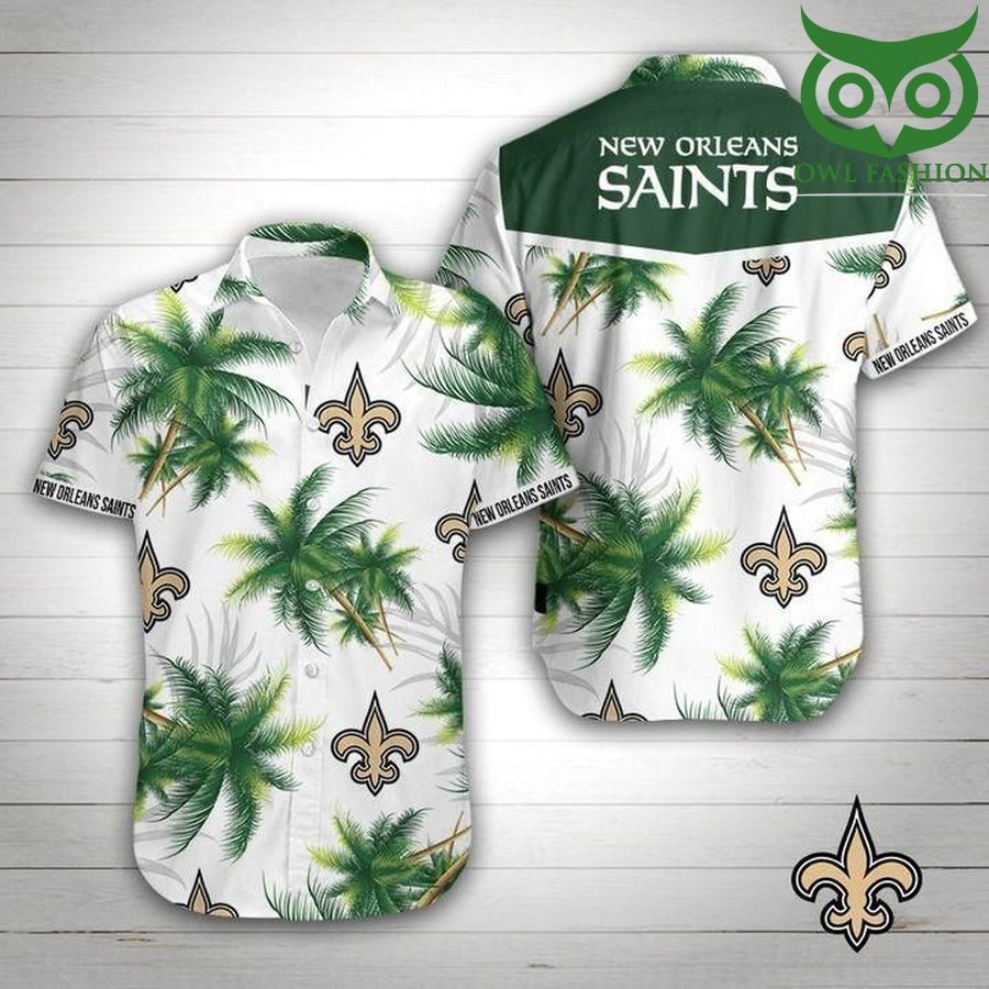New Orleans Saints Football NFL summer short sleeve Hawaiian Shirt 
