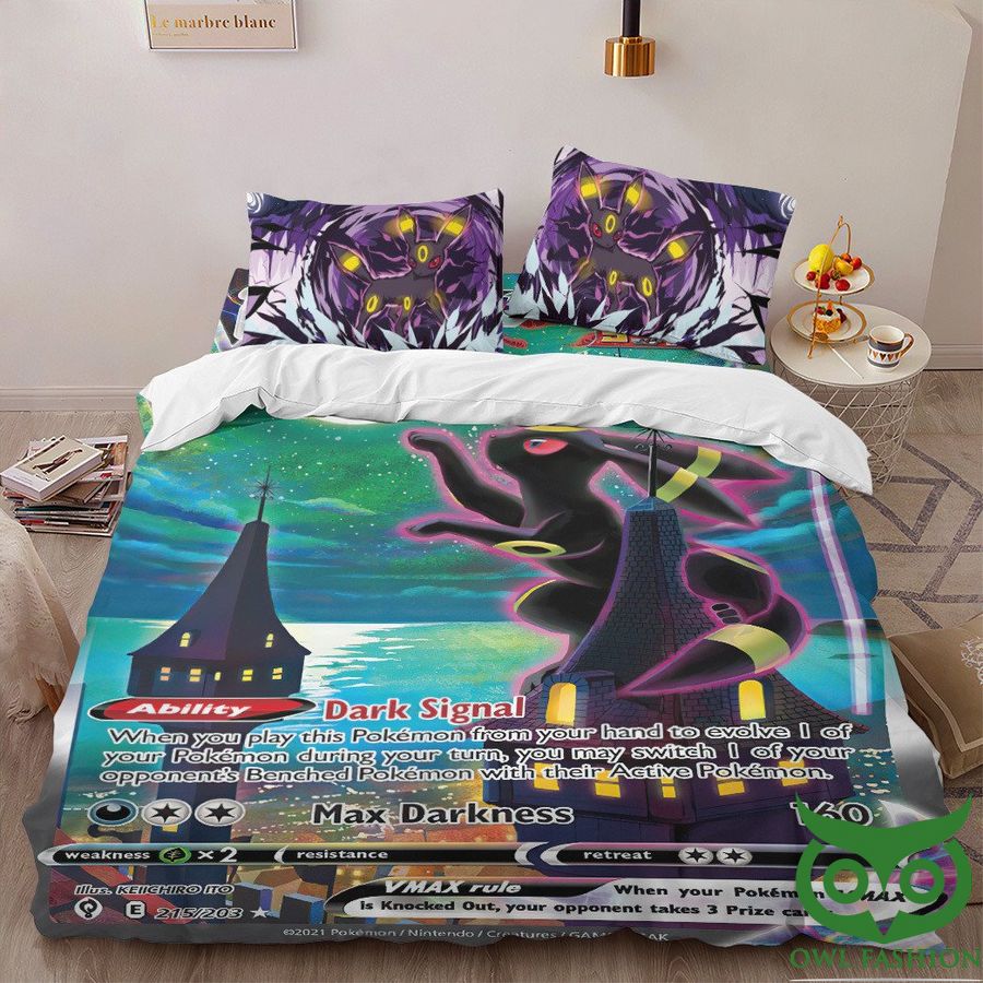 Anime Pokemon Umbreon VMAX Custom Bedding Set