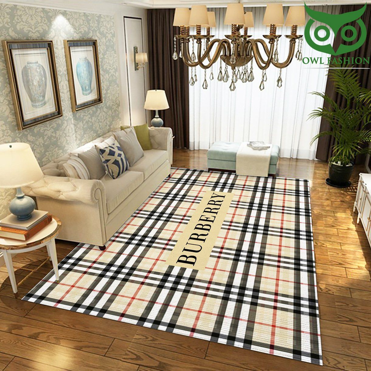 Burberry luxury room decorate floor carpet rug 