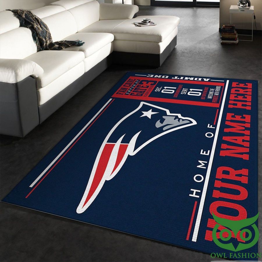 Customized New England Patriots Wincraft NFL Team Logo Carpet Rug