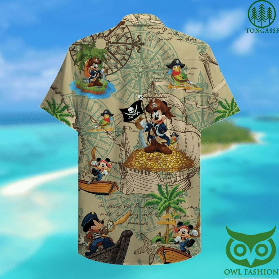 163 Pirates Mickey Mouse Hawaiian Shirt