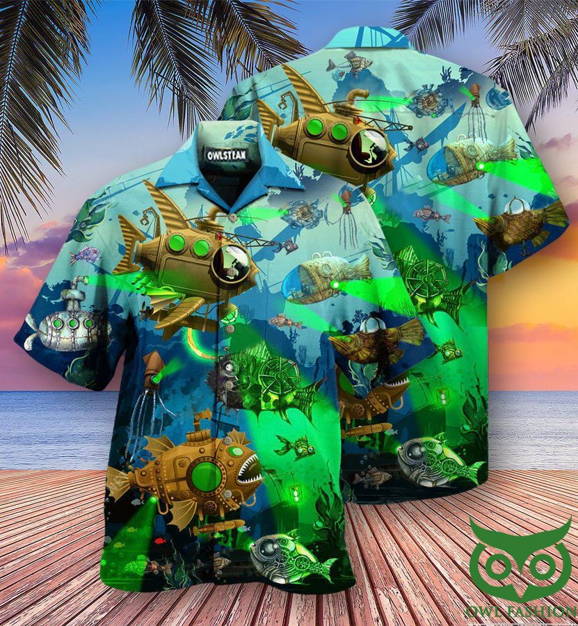 21 Fish Steampunk Edition Technological Hawaiian Shirt