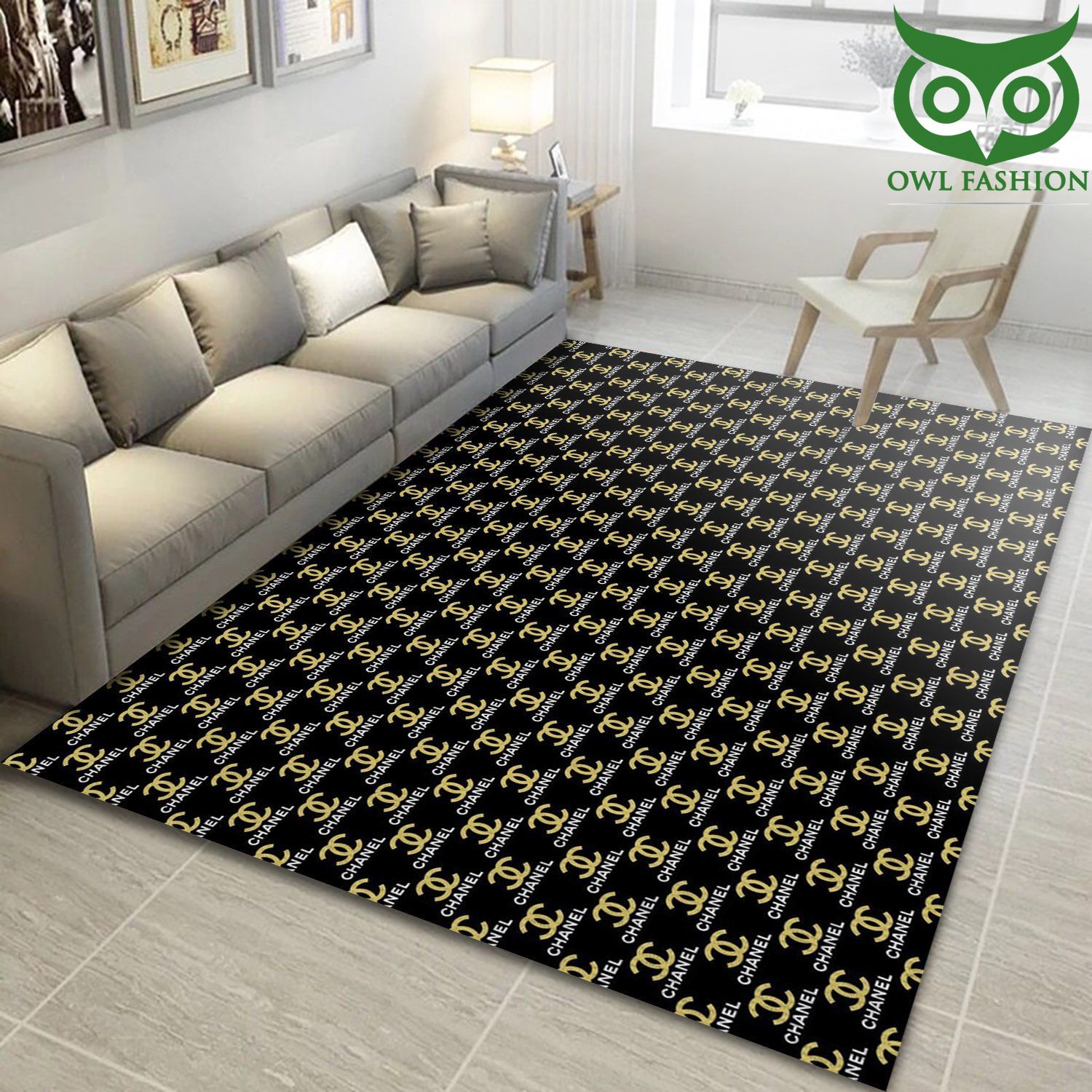 Chanel luxury Art room decorate floor carpet rug 