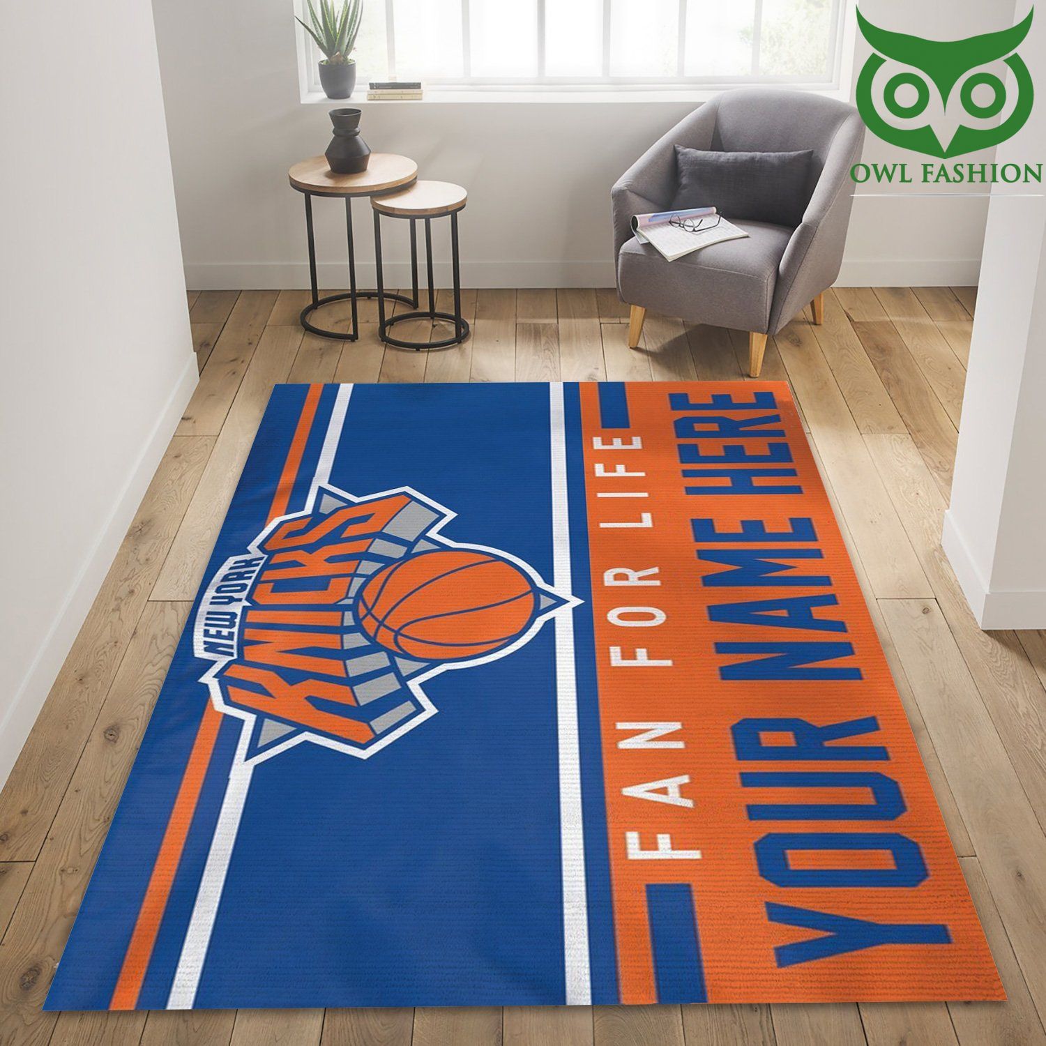 Customizable New York Knicks Nba Area home decor carpet rug 