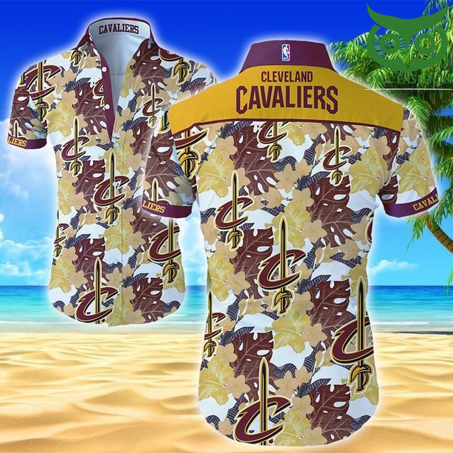 Basketball Nba Cleveland Cavaliers summer short sleeve Hawaiian Shirt 
