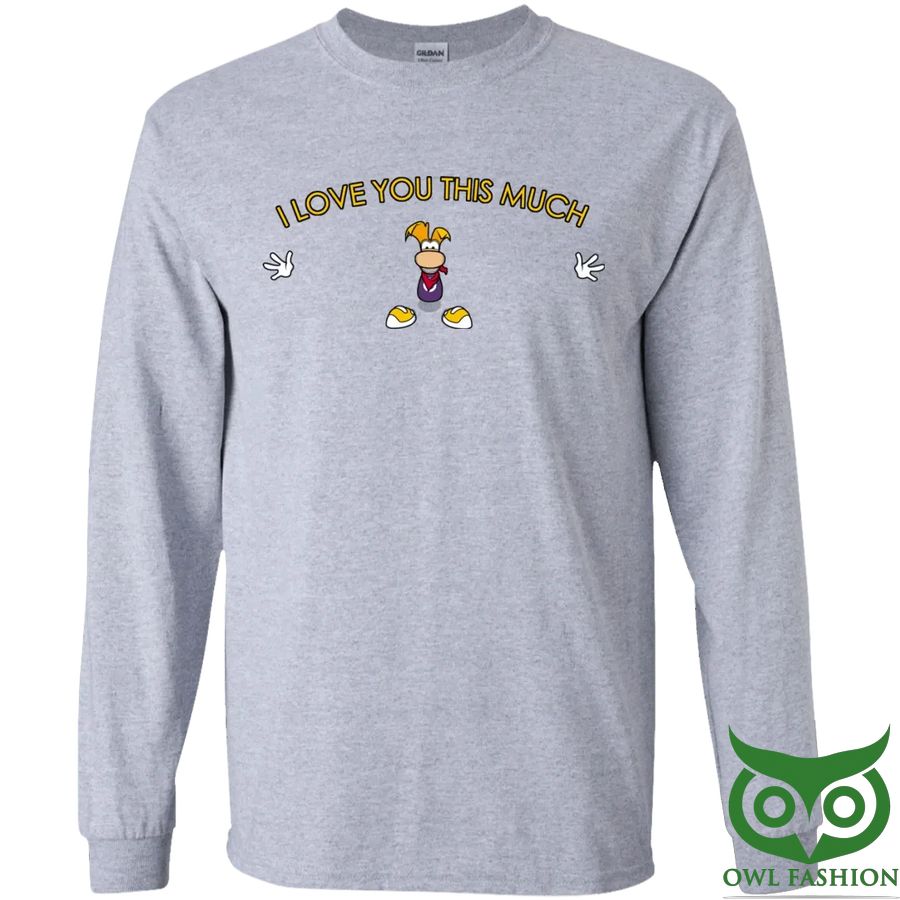 I Love You This Much Mens Long Sleeve 3D T-shirt
