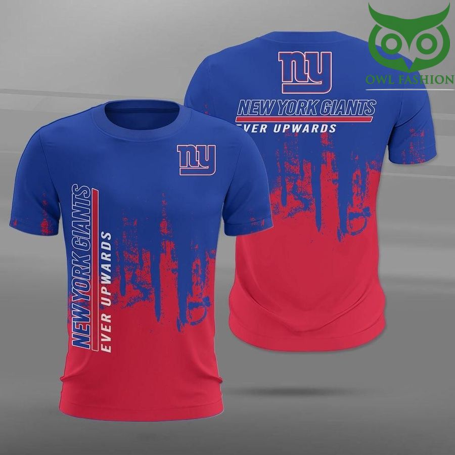 NFL New York Giants ever upwards Paint Forest Casual 3D t-shirt