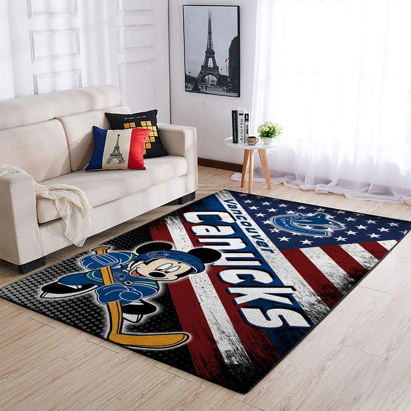 Vancouver Canucks Nhl Team Logo Mickey Us Style Floor home decoration carpet rug