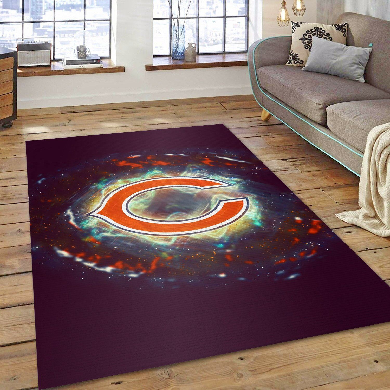 Chicago Bears Nfl Team Floor home decoration carpet rug
