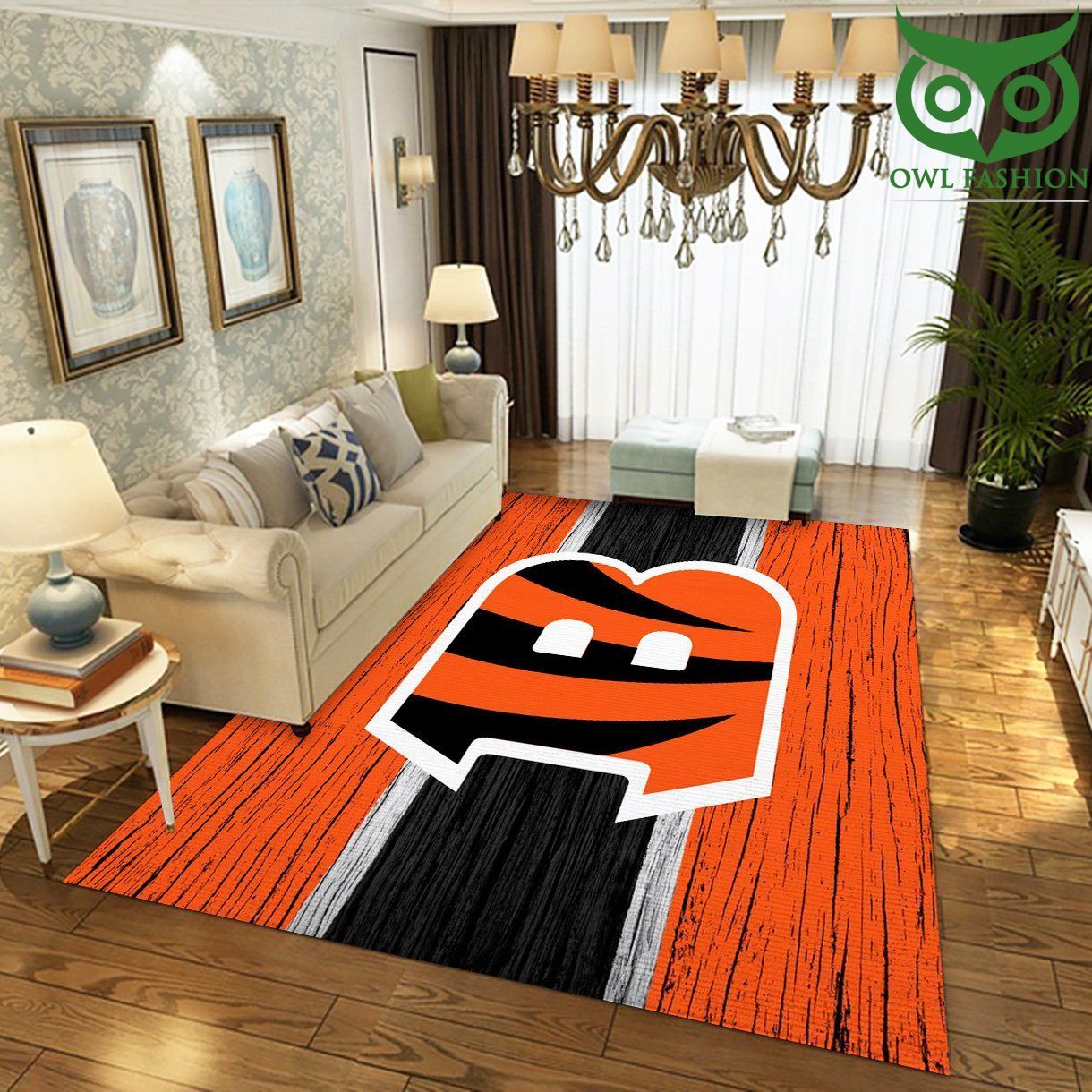 Cincinnati Bengals Nfl rectangle Area room decorate floor carpet rug 