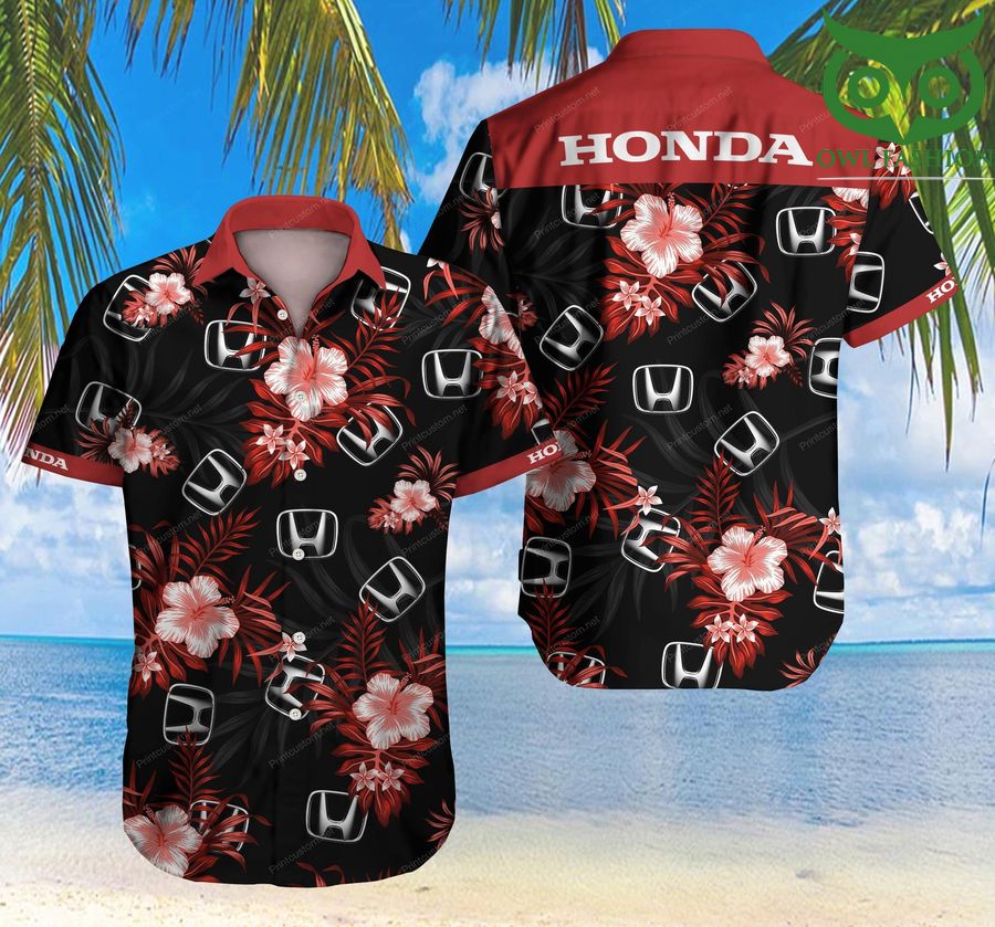LUXURY Tlmus Honda Hawaiian shirt short sleeve summer wear