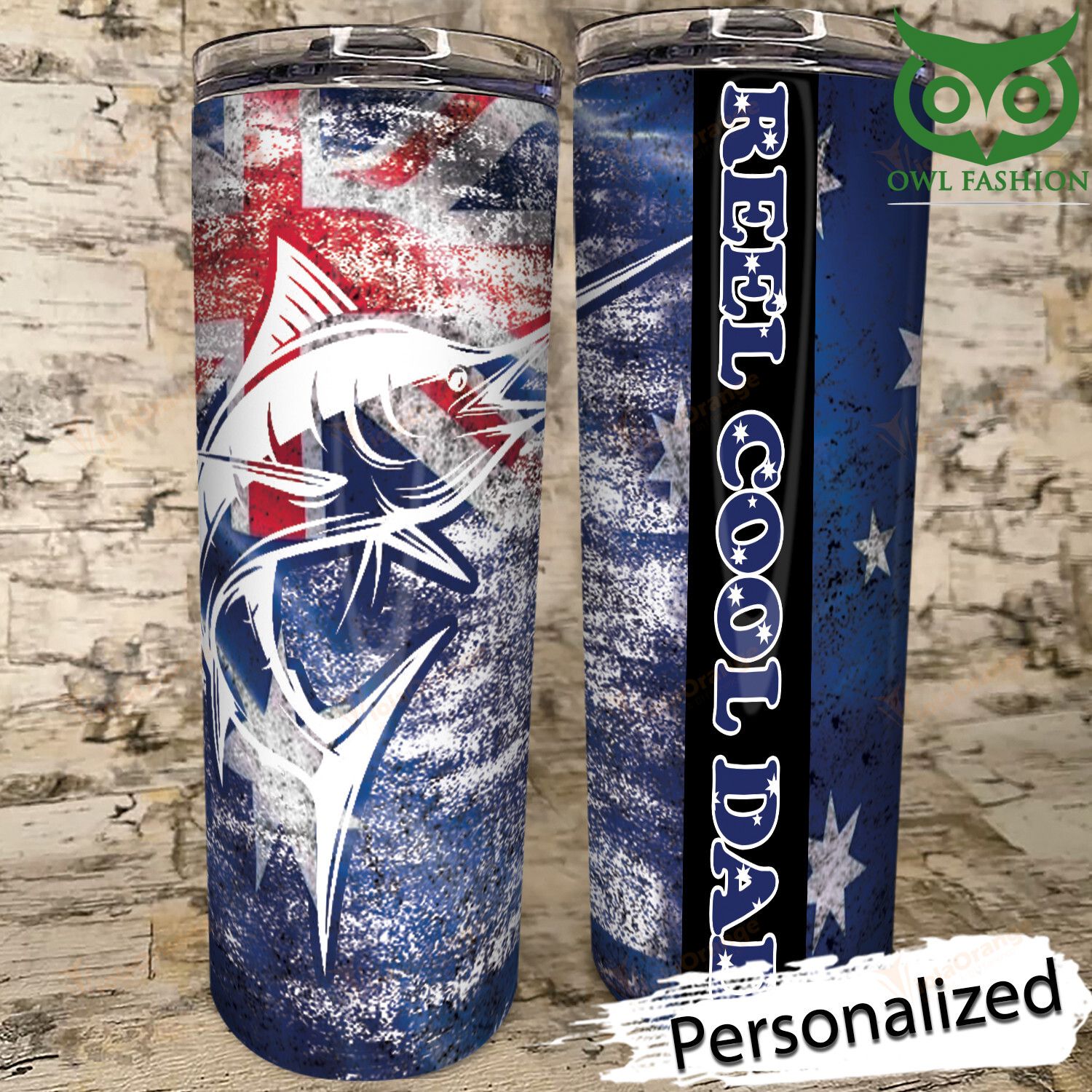 Personalized Aus Fishing Skinny Tumbler cup limited edition