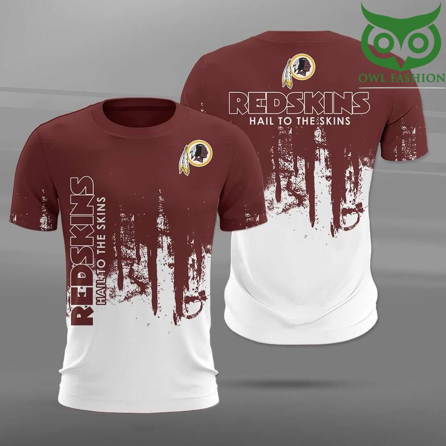 NFL Washington Redskins hail to the skins Paint Forest Casual 3D t-shirt