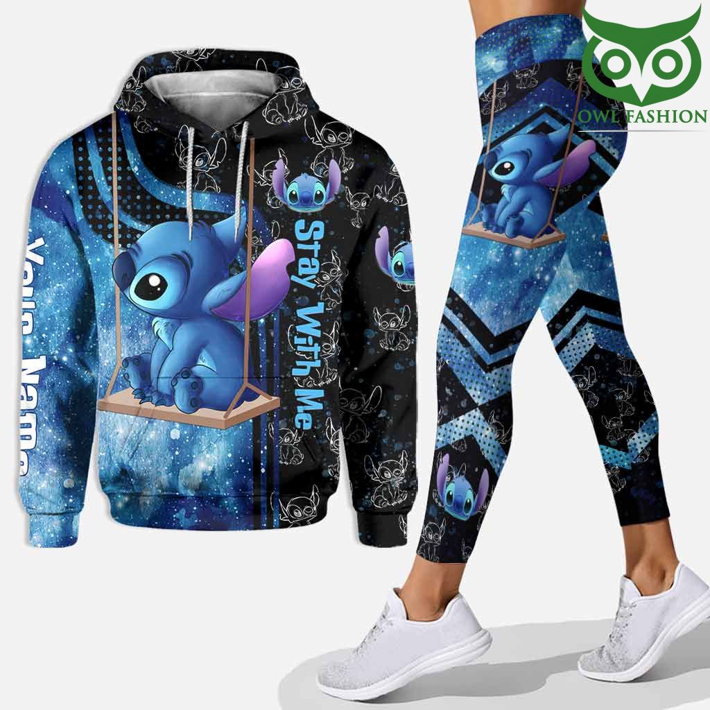Stay With Me Stitch Personalized Hoodie And Leggings