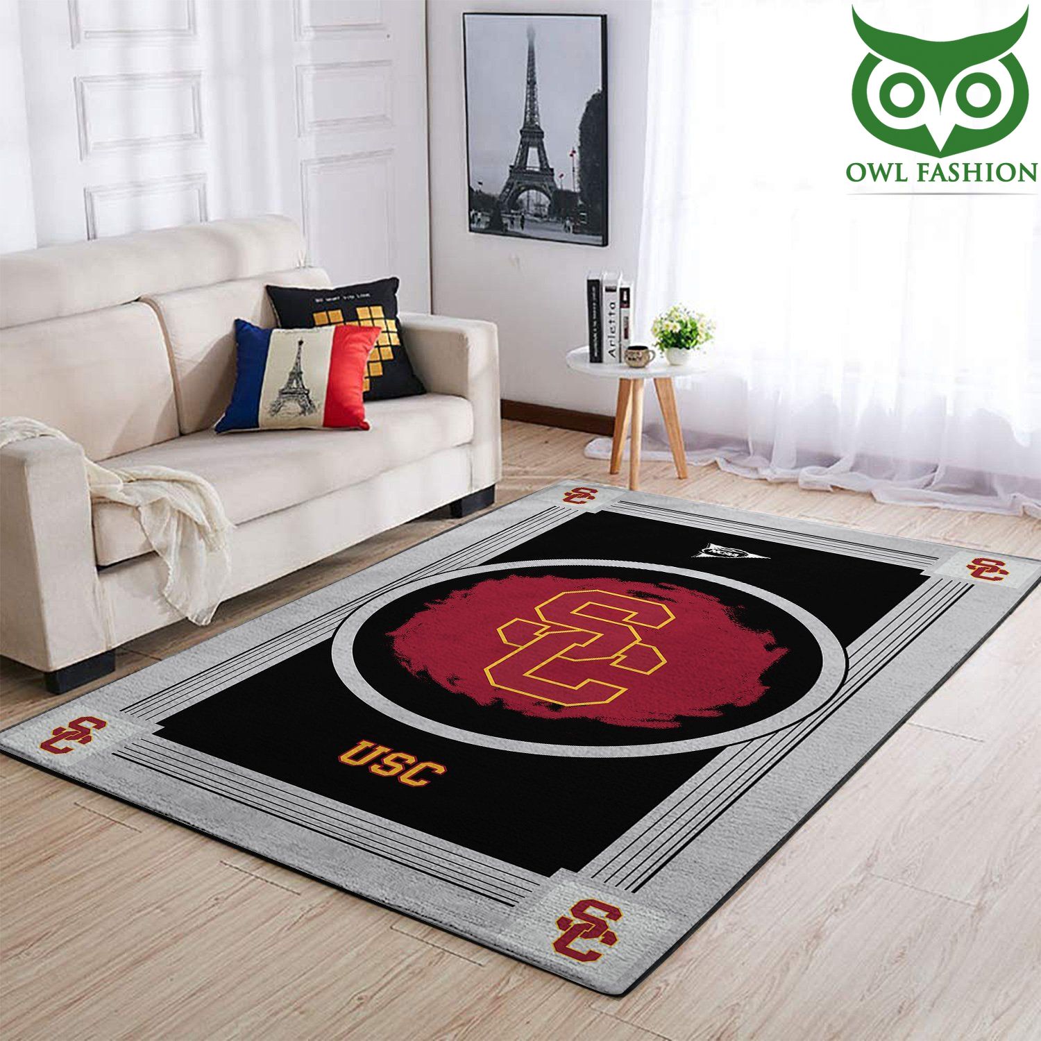 Usc Trojans Ncaa Team Logo Nice home decor carpet rug 