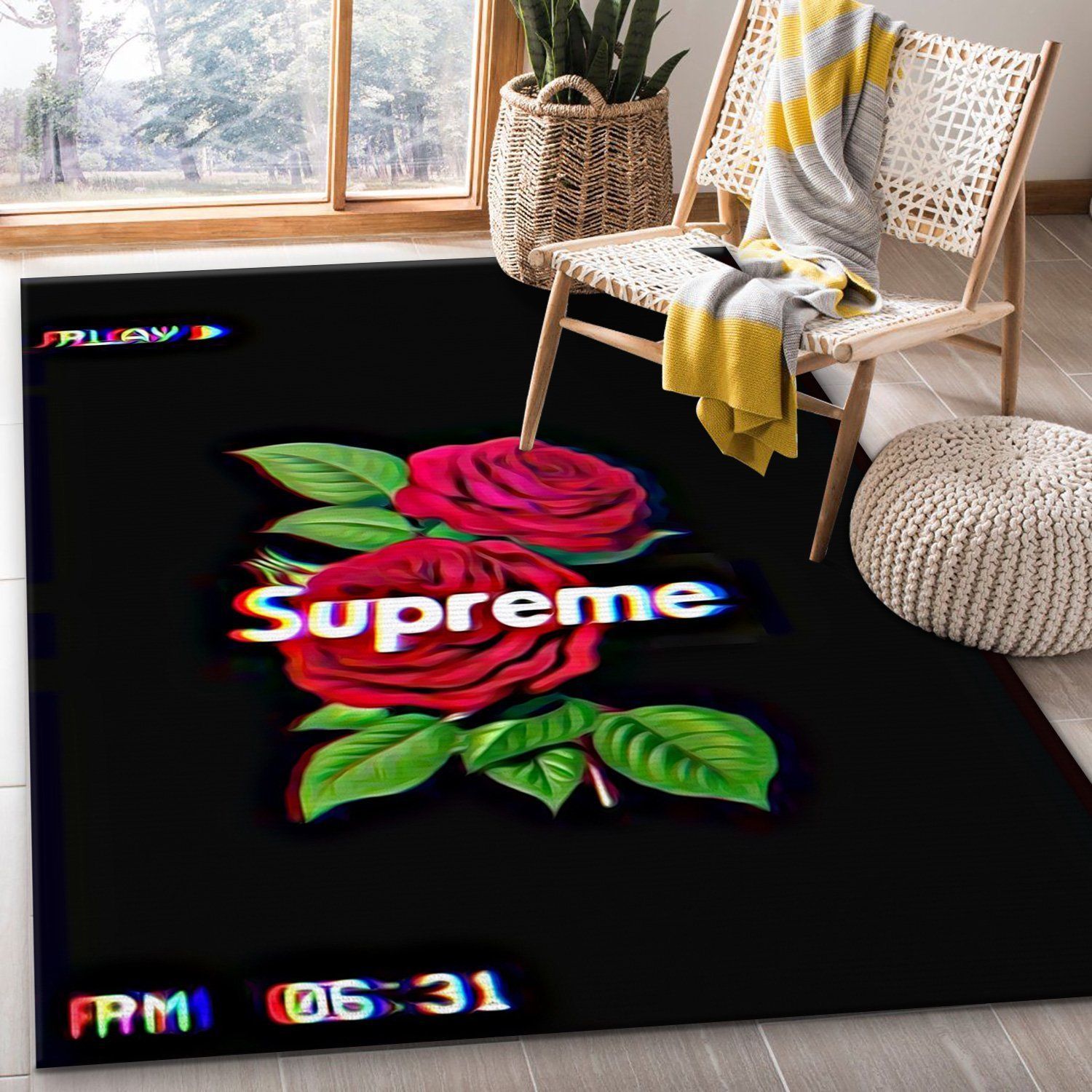 Supreme Rose luxury Floor home decoration carpet rug
