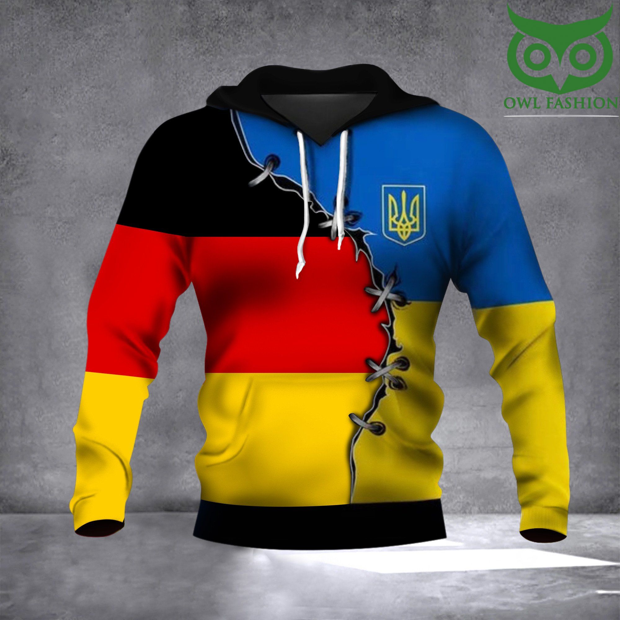 101 Germany Ukrainian Flag Hoodie No War In Ukraine Merch Support Ukraine