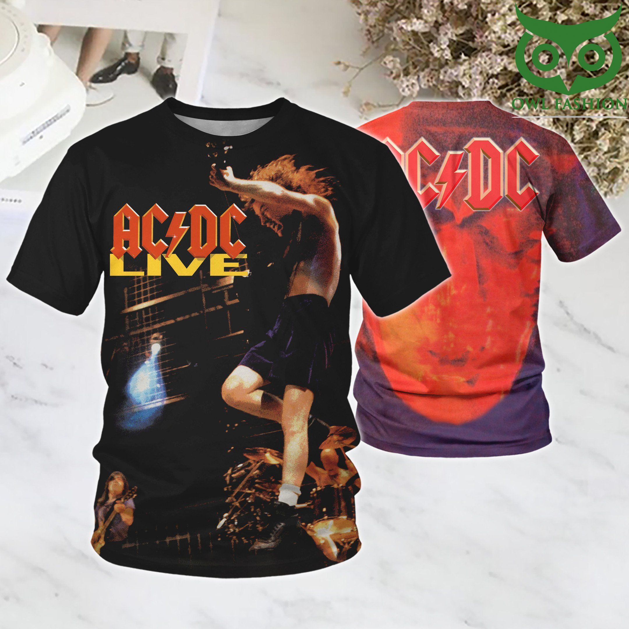 ACDC Live 3D All over printed T Shirt