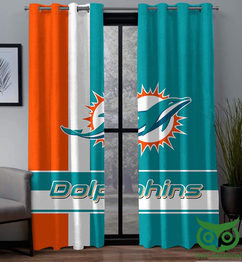 NFL Miami Dolphins Limited Edition Window Curtains