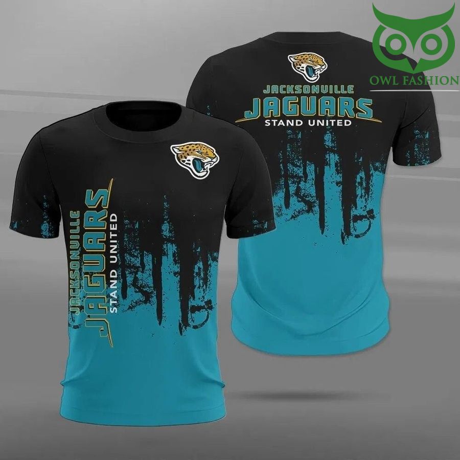 NFL Jacksonville Jaguars stand united Paint Forest Casual 3D t-shirt