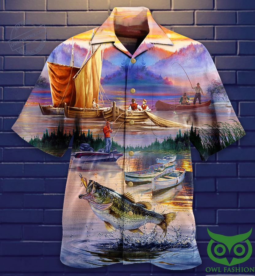 Fishing Under Sunset Limited Edition Hawaiian Shirt
