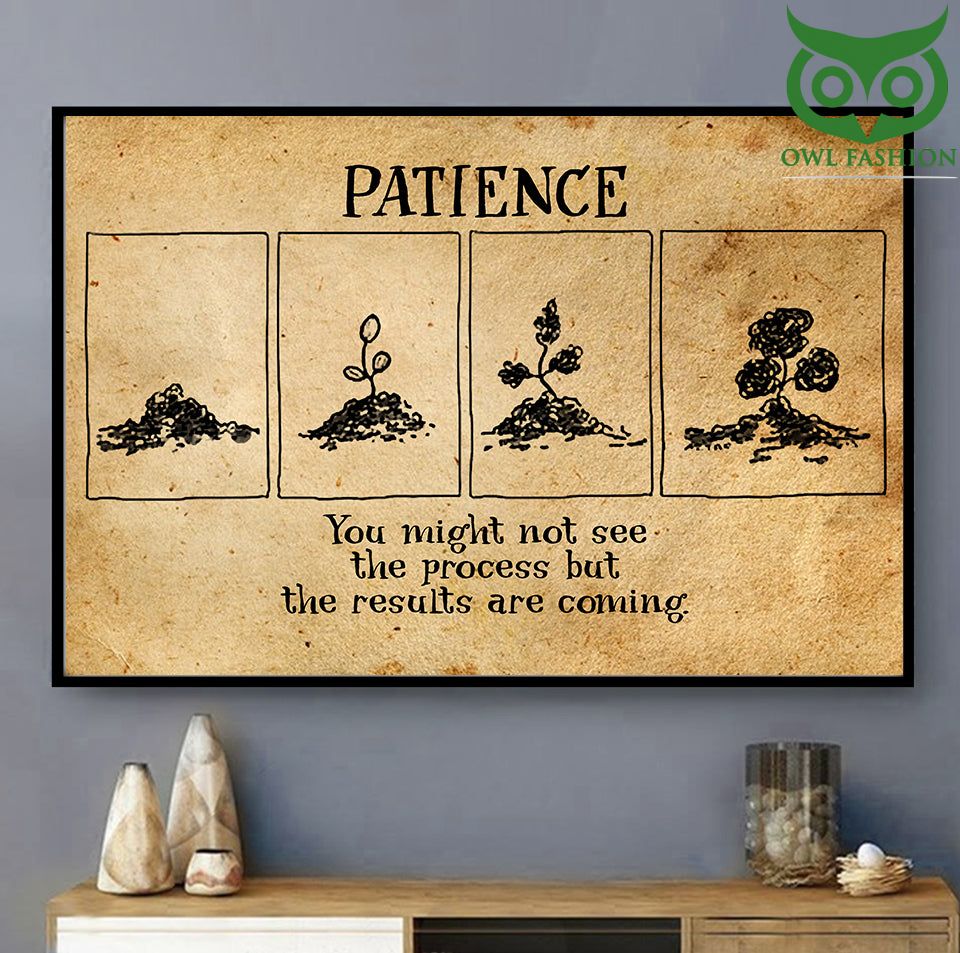 Yoga Patience Limited Horizontal Poster Canvas 